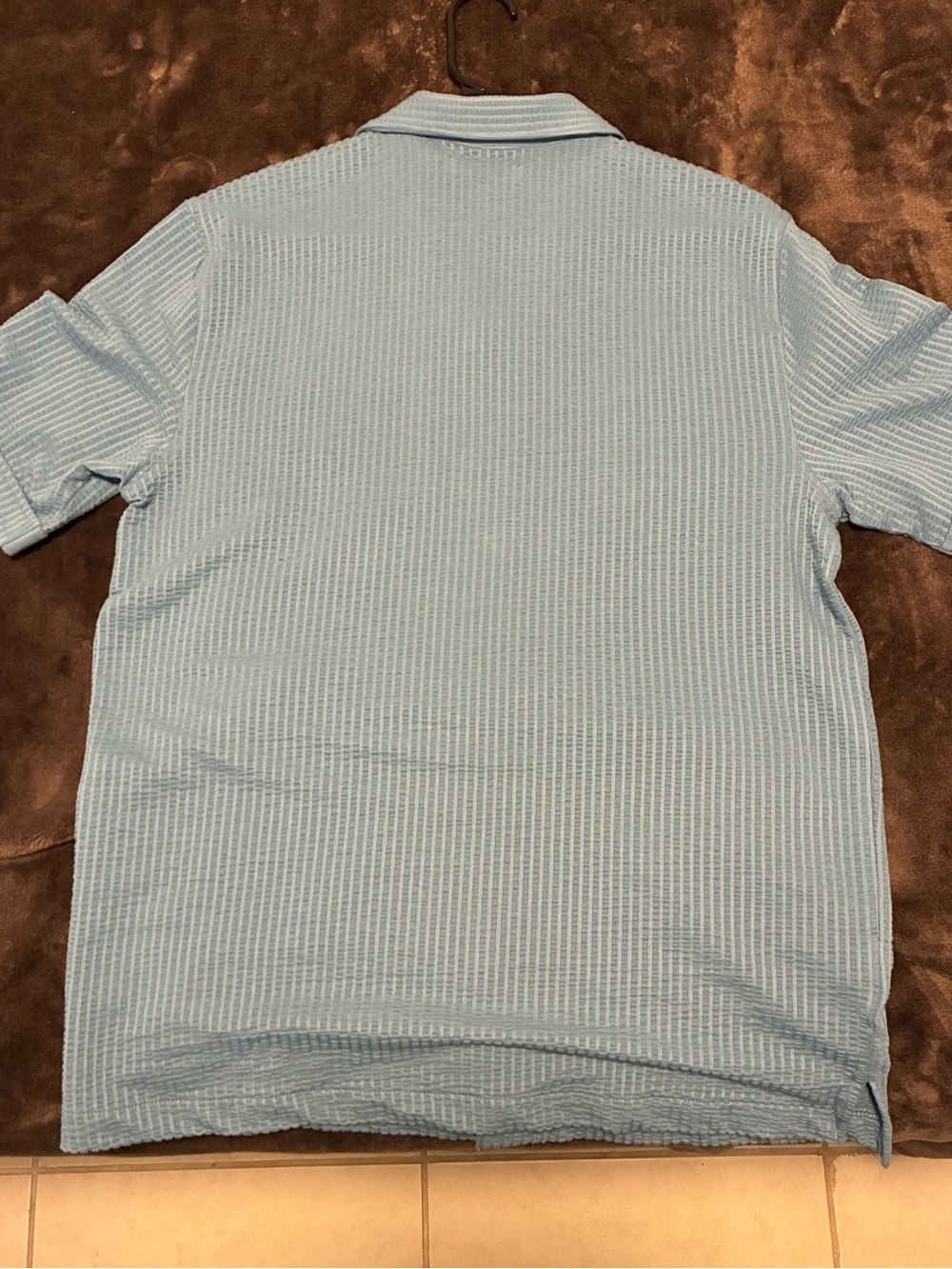 Cubavera Light Blue Short-Sleeve Summer Shirt - Picture 4 of 4